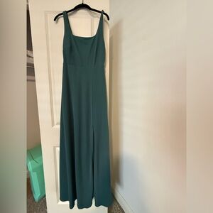 Birdy Grey Teal Maxi Dress with Front Slit
